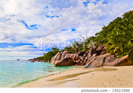 Beach Anse Lazio at Seychelles 13021980