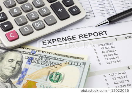 Expense Report with money for payment Expense Report with money for payment 13022036