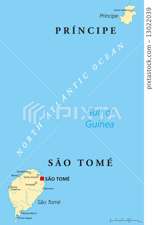 Sao Tome and Principe Political Map 13022039