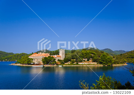 Monastery at island Mljet in Croatia 13022109