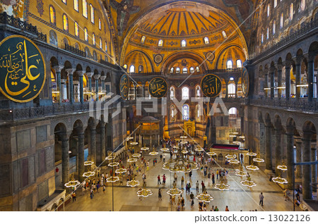 Hagia Sophia interior at Istanbul Turkey 13022126