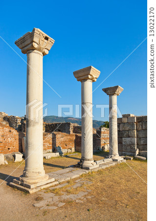 Ruins of st. Johns Basilica at Selcuk Ephesus Turkey 13022170