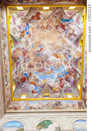 Painting in Castle Escorial near Madrid Spain 13022214