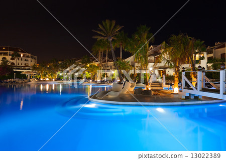 Water pool at night 13022389