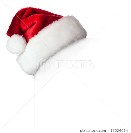 Santa hat on poster 13024014