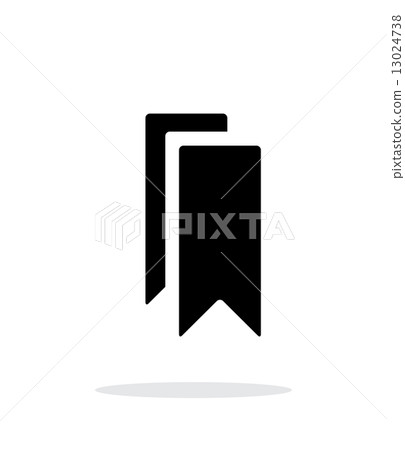 Bookmarks simple icon on white background. Bookmarks simple icon on white background. 13024738