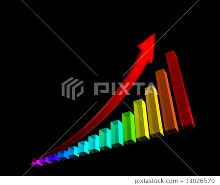 條形圖和箭頭 13026570