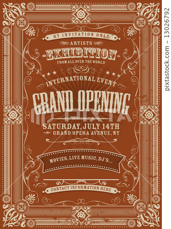 Vintage Invitation Background 13026792