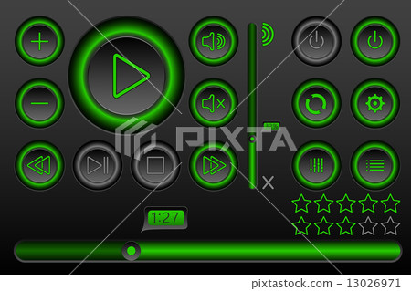 Glowing Button Set for Player 13026971