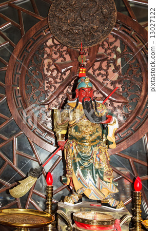 Dharmapala (protector of dharma), Buddhist temple in Beijing, China. Dharmapala (protector of dharma), Buddhist temple in Beijing, China. 13027122