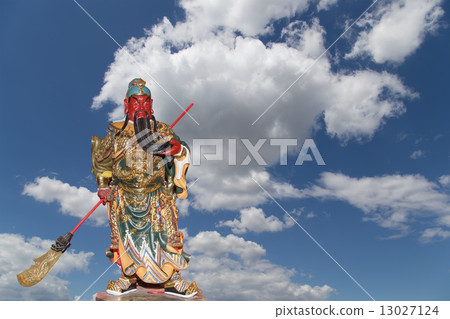 Dharmapala (protector of dharma), Buddhist temple in Beijing, China. Dharmapala (protector of dharma), Buddhist temple in Beijing, China. 13027124