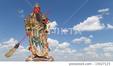 Dharmapala (protector of dharma), Buddhist temple in Beijing, China. Dharmapala (protector of dharma), Buddhist temple in Beijing, China. 13027125