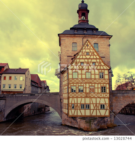 The Old Town Hall in Bamberg(Germany) in winter 13028744