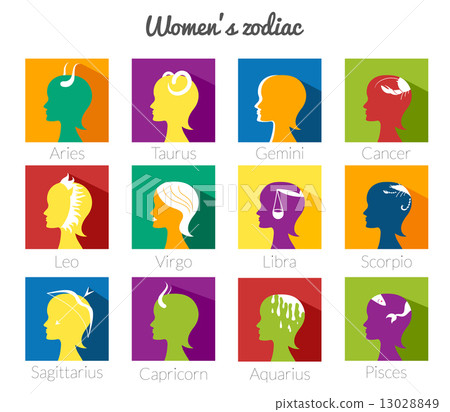 Twelve Zodiac signs vector set Twelve Zodiac signs vector set 13028849