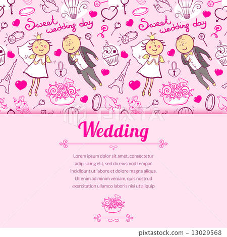 Vector wedding illustration 13029568