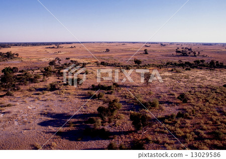 Okavango Delta Aerial shooting 13029586
