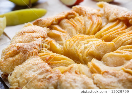 Homemade fresh apple galette 13029799