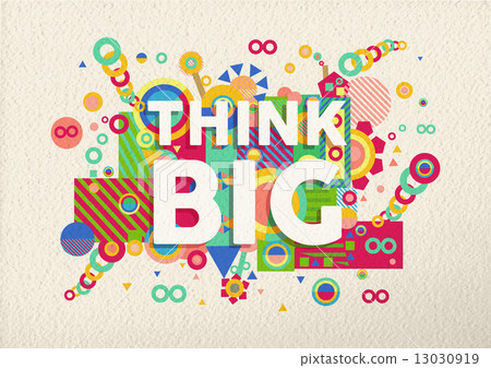 Think big quote poster design Think big quote poster design 13030919