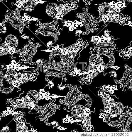 Dragon's pattern - Stock Illustration [13032002] - PIXTA