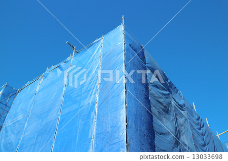 施工現場·藍色座位 13033698