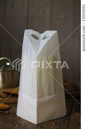 chef hat with kitchen settings and rustic look 13034091