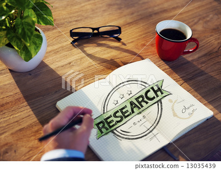 Businessman Brainstorming About Research Businessman Brainstorming About Research 13035439