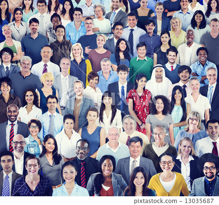 Large Group of Diverse Multiethnic People Large Group of Diverse Multiethnic People 13035687