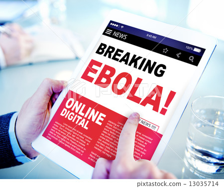 Digital Online News Headline Ebola Crisis Concept 13035714