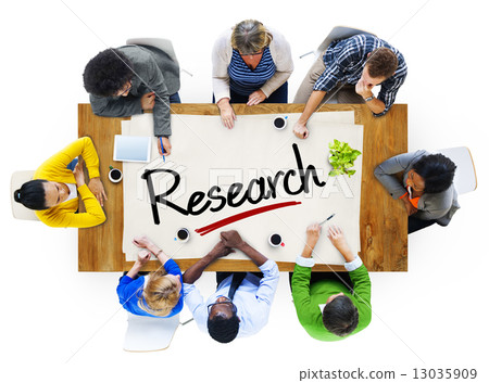 People in a Meeting and Research Concept People in a Meeting and Research Concept 13035909