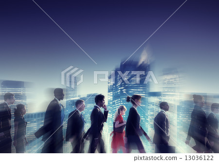 Business People New York Commuting Concept 13036122