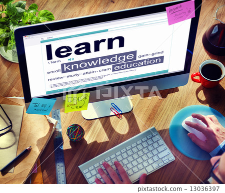 Digital Dictionary Learn Knowledge Education Concept Digital Dictionary Learn Knowledge Education Concept 13036397