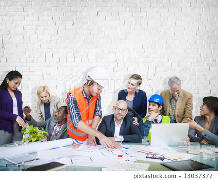 Group of Architect and Engineer Discussion Group of Architect and Engineer Discussion 13037372