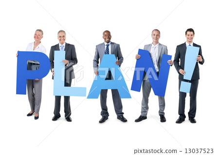 Group of Business People Holding the Alphabet Group of Business People Holding the Alphabet 13037523