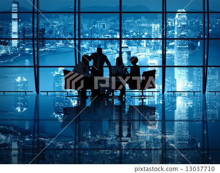 Business Team having a Meeting at the hong Kong Office 13037710