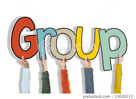 Hands Holding Word Group Concept 13038213