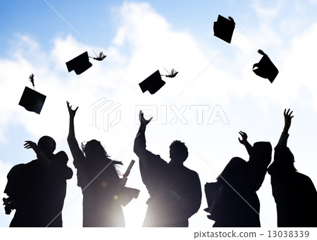 Group Of Diverse International Students Celebrating Graduation 13038339