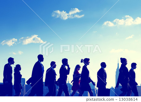 Business People Commuter Corporate City Concept 13038614