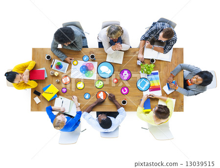 Group of Diverse Multiethnic Designers Brainstorming Group of Diverse Multiethnic Designers Brainstorming 13039515