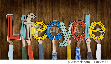 Lifecycle Arms Raised Colorful Multi Ethnic Wooden Concept Lifecycle Arms Raised Colorful Multi Ethnic Wooden Concept 13039516