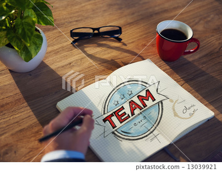 Man with a Note and a Single Word Team 13039921