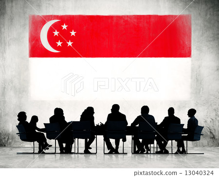 Group of Corporate People Having a Meeting Regarding the Nationa Group of Corporate People Having a Meeting Regarding the Nationa 13040324