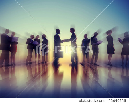 Business People New York Outdoor Meeting Concept Business People New York Outdoor Meeting Concept 13040336