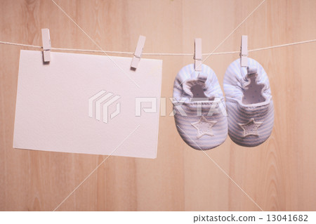 Baby boy booties 13041682