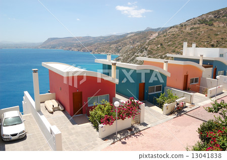 Holiday villas at resort, Crete, Greece 13041838