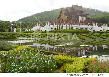 traditional thai architecture in the Lanna style 13042915