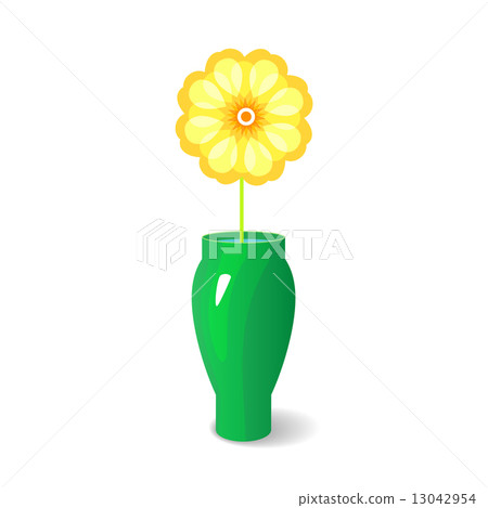 Single flower in vase Single flower in vase 13042954