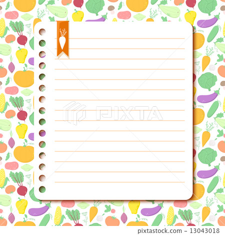Vegetables background with space for text - Stock Illustration ...