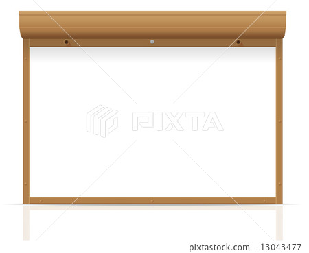 brown rolling shutters vector illustration brown rolling shutters vector illustration 13043477