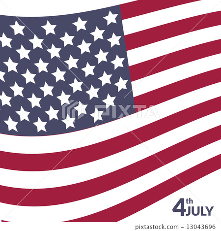 Colorful vector illustration of independence day USA 13043696