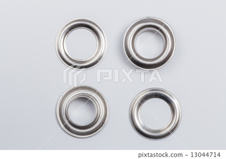 Rivets isolated on a light background as Cut 13044714